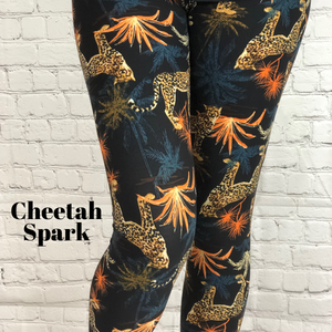 Leopard Cheetah Leggings S-5X - 7 Varieties - Brulla Girl LLC