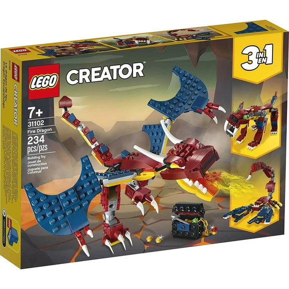 Fire Dragon / Scorpion / Saberwolf NEW Lego 31102 Creator 3 in 1
